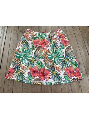 B-Skinz Floral Tropical Print Golf Skort Size XS